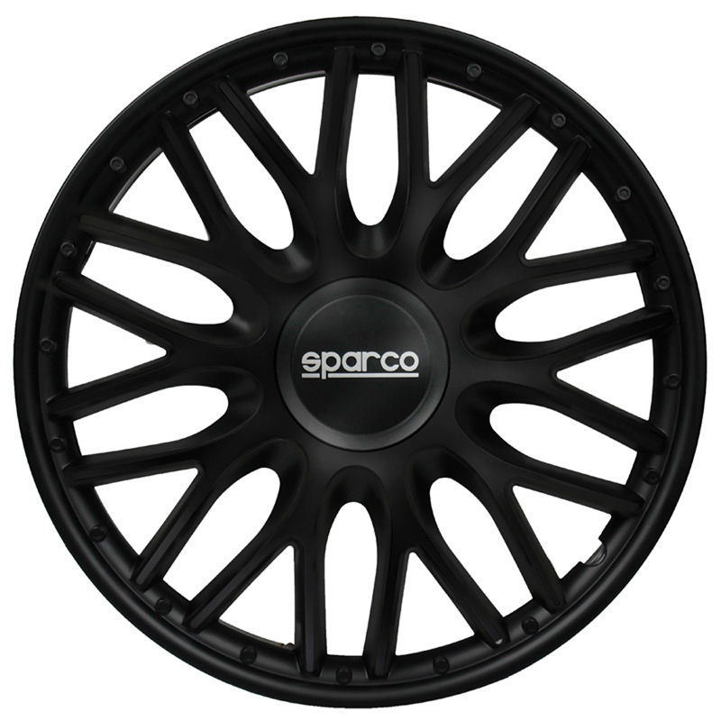Sparco 4-Delige  Wieldoppenset Roma 14-inch zwart