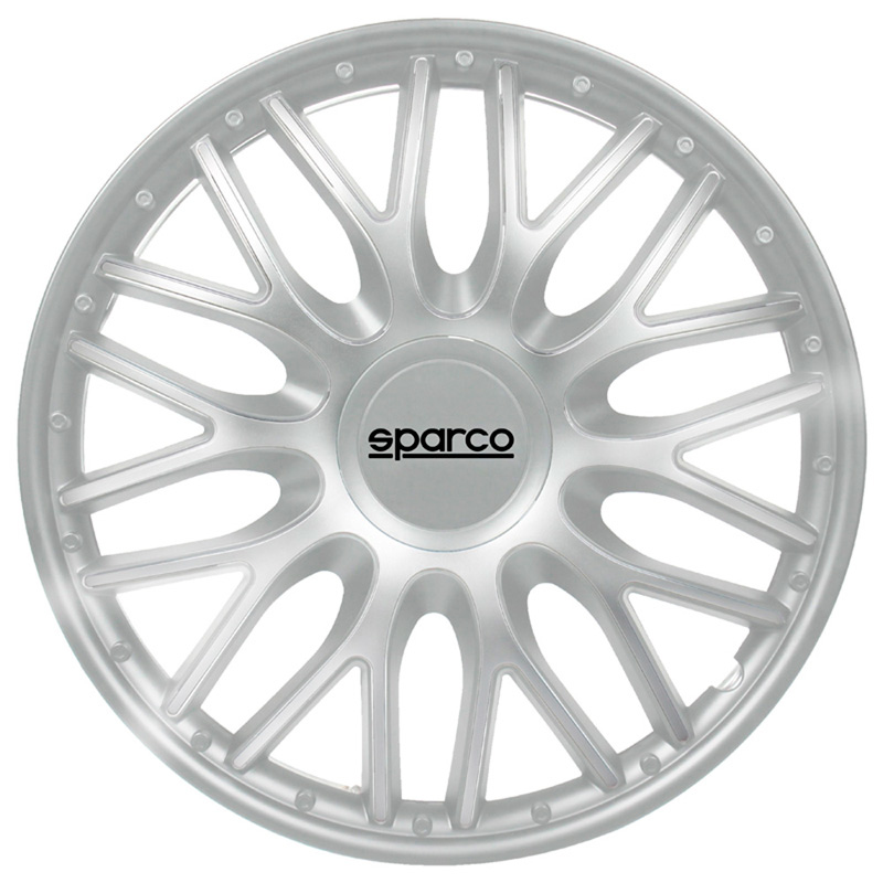 Sparco 4-Delige  Wieldoppenset Roma 14-inch zilver