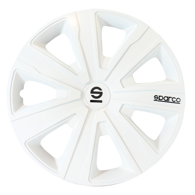 Sparco 4-Delige  Wieldoppenset Palermo 15-inch wit