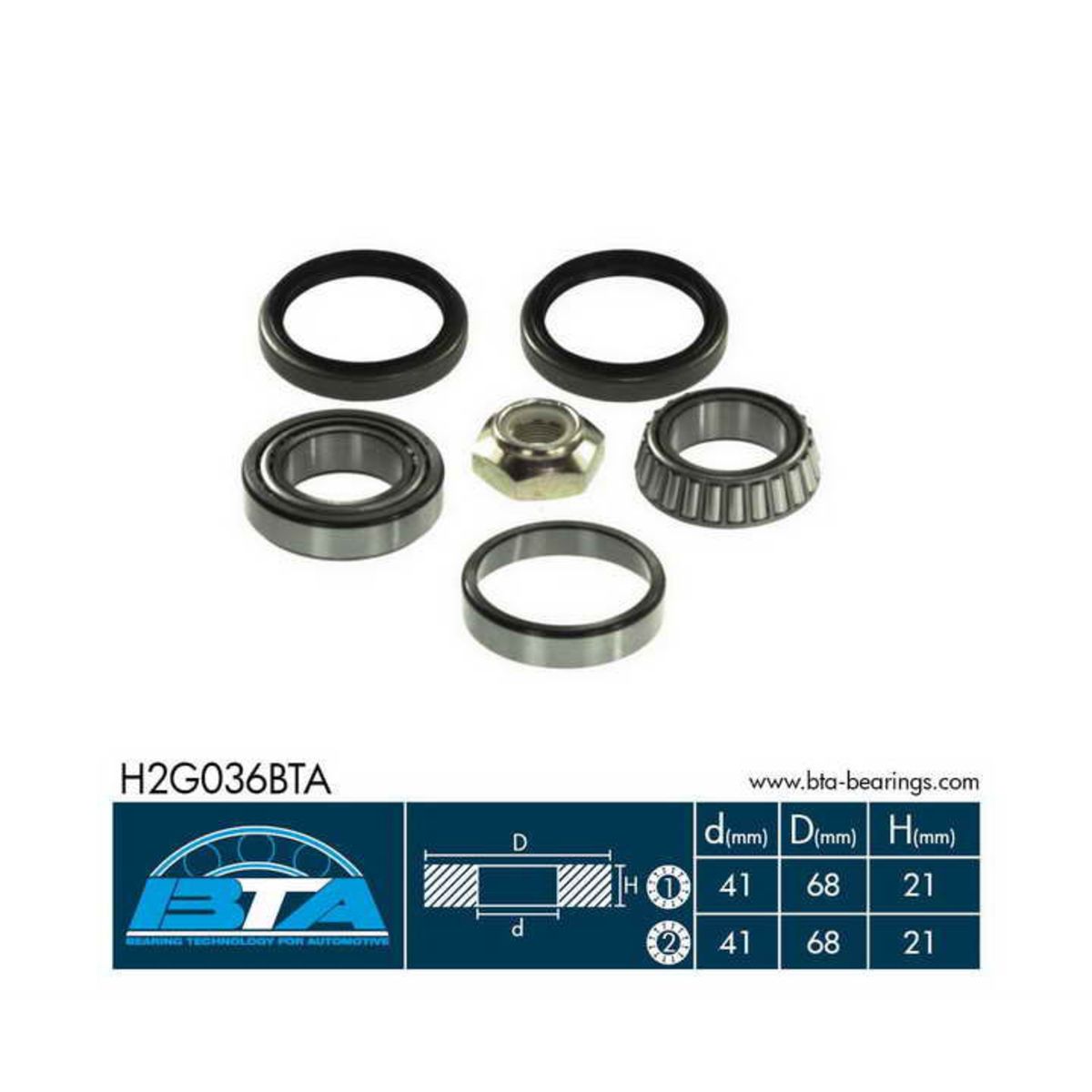 Bta Wiellagerset  H2G036