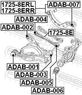 Audi Draagarmrubber