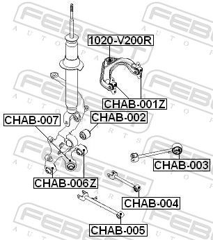 Chevrolet Draagarmrubber