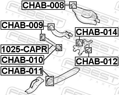 Chevrolet Draagarmrubber