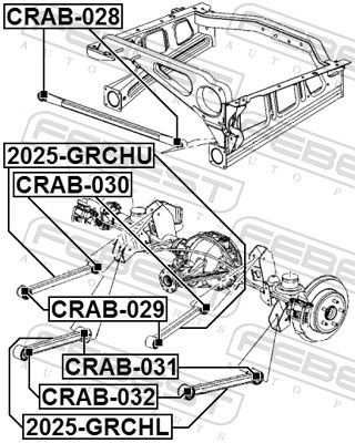 Jeep Draagarmrubber