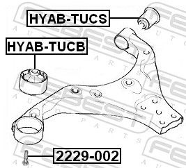 Hyundai Draagarmrubber