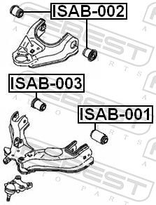 Isuzu Draagarmrubber