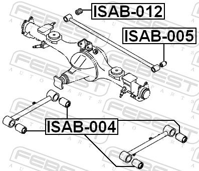 Isuzu Draagarmrubber