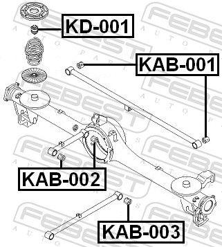 Kia Draagarmrubber