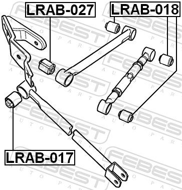 Land Rover Draagarmrubber