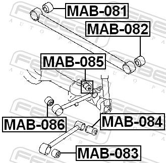 Mitsubishi Draagarmrubber