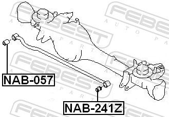 Nissan Draagarmrubber