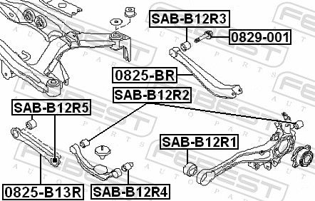 Subaru Lagerbus, wieldraagarm