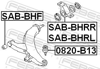 Subaru Draagarmrubber