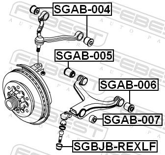Ssangyong Draagarmrubber