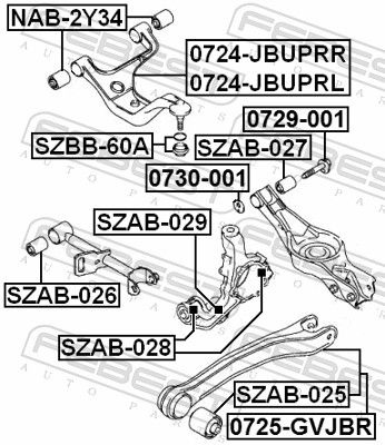 Suzuki Draagarmrubber
