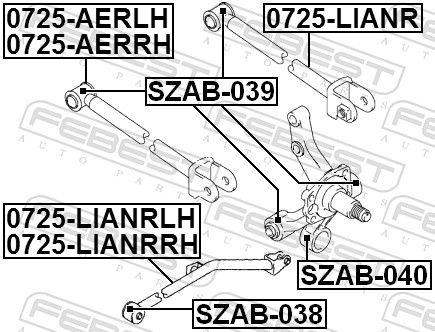 Suzuki Lagerbus, wieldraagarm
