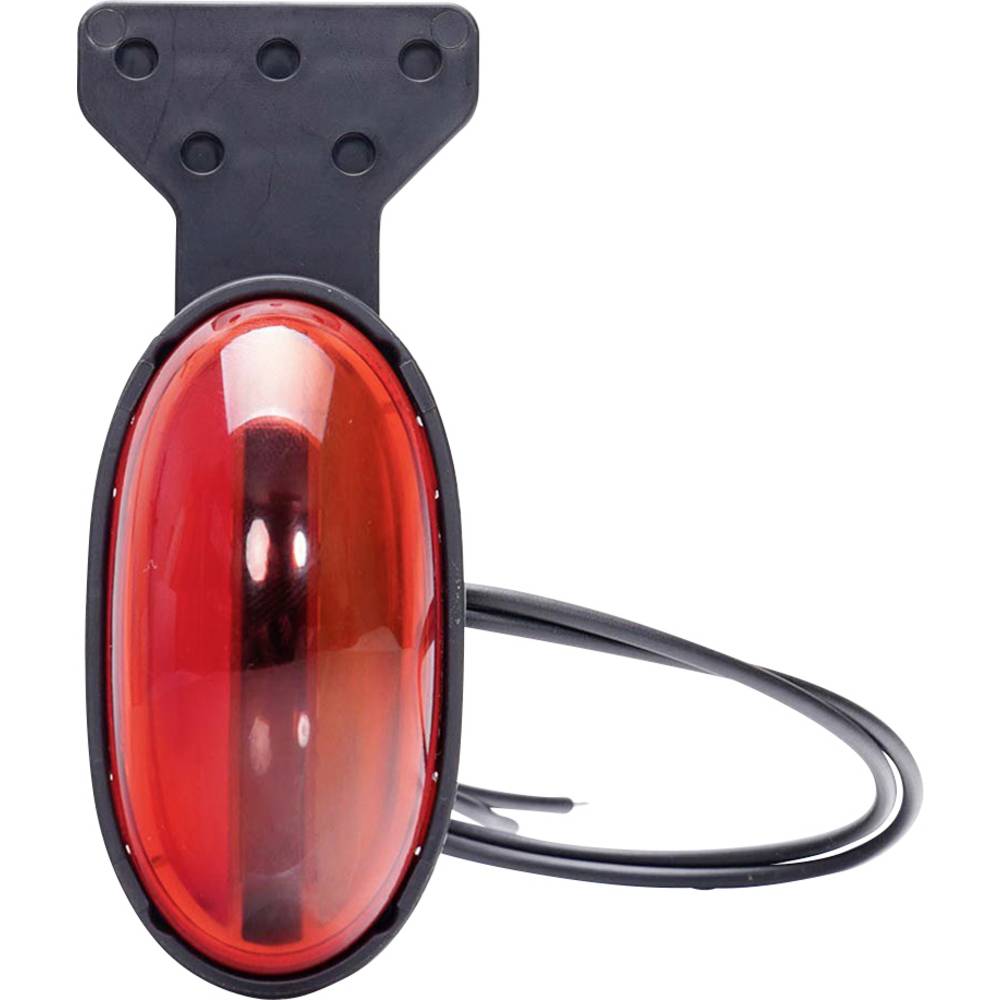 WAS Markeringslicht Open kabeleinden Markeringslicht, Boordlicht Rechts 12 V/DC, 24 V/DC Incl. houder