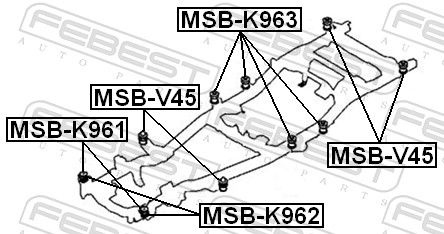 Mitsubishi Ophanging, voertuigframe