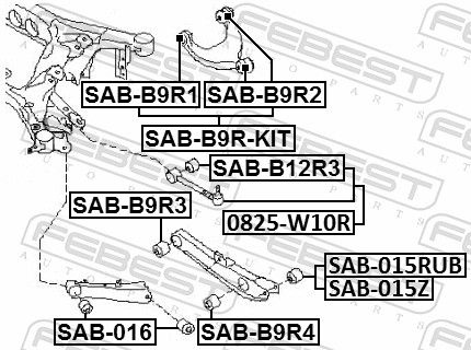 Subaru Draagarm, wielophanging