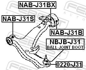 Nissan Reparatiekit fuseekogel