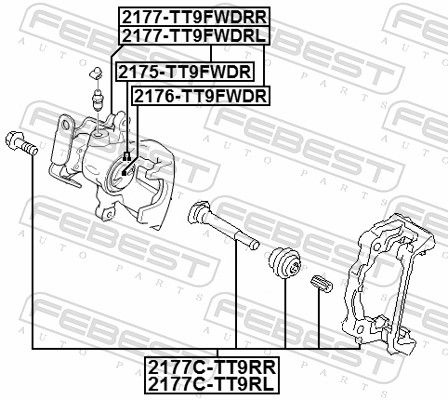 Ford Remklauwhouderset