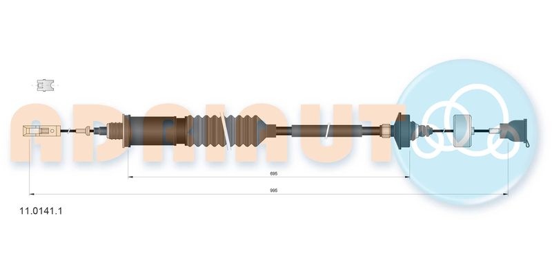Citroen Koppelingkabel