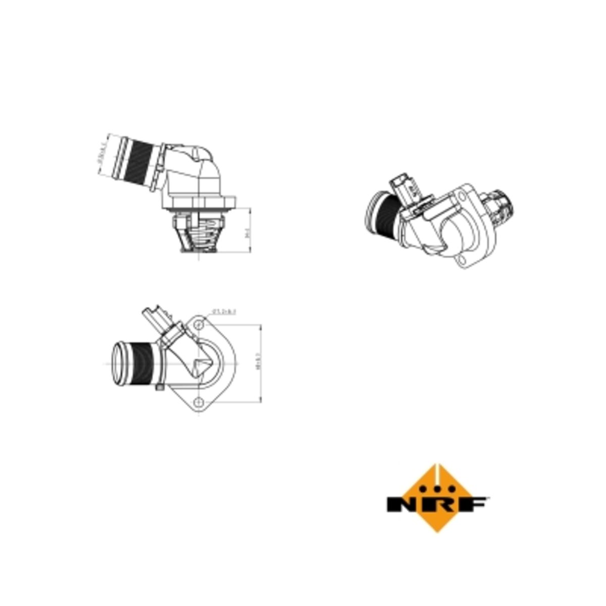 Nrf Thermostaat, koelvloeistof EASY FIT  725015