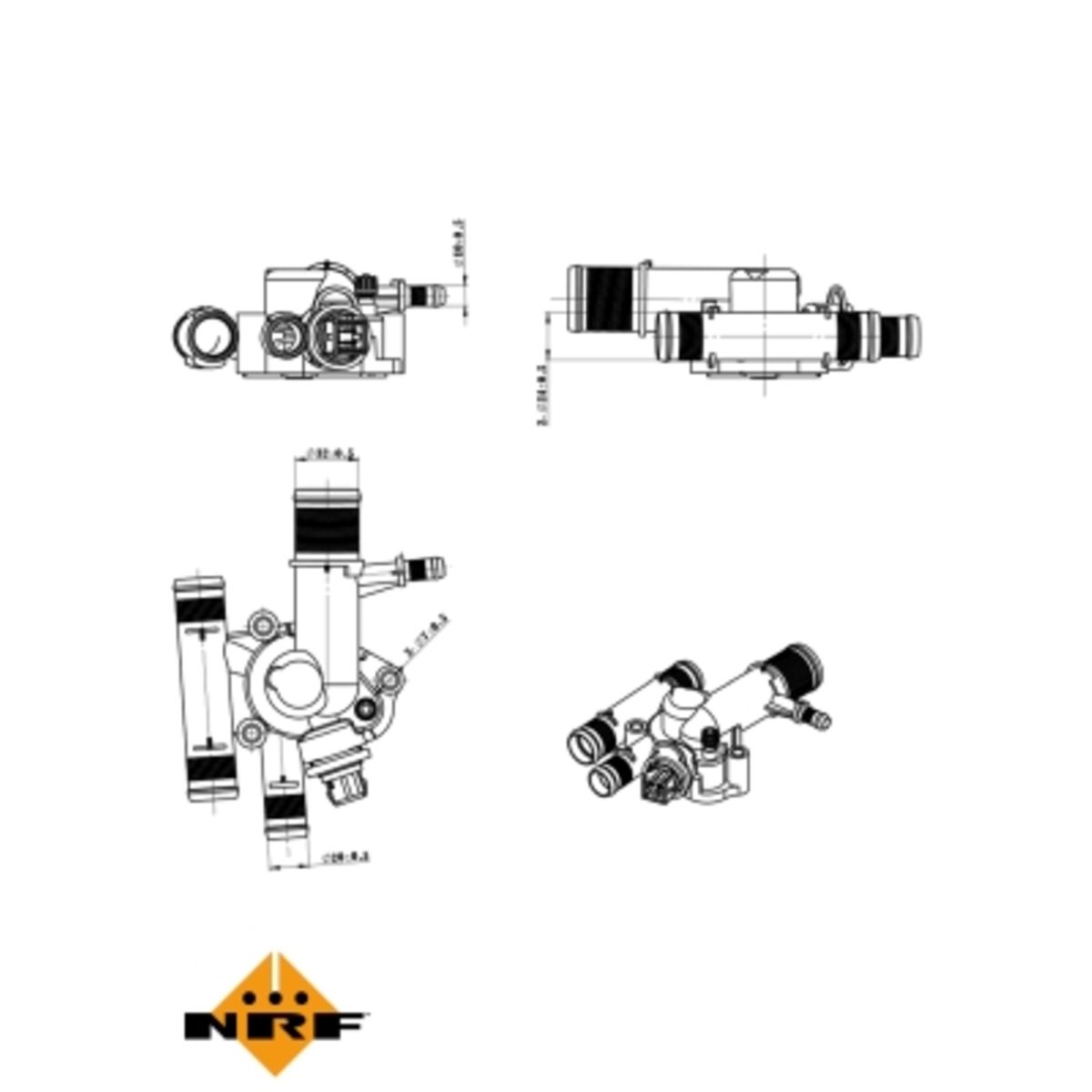 Nrf Thermostaat, koelvloeistof EASY FIT  725059
