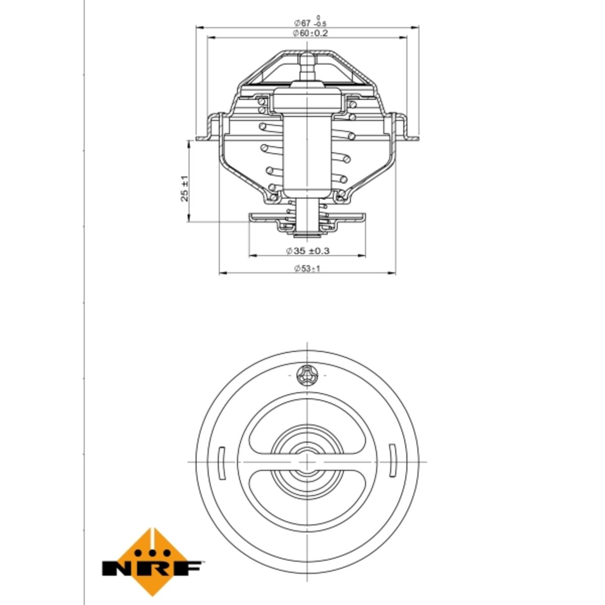 Nrf Thermostaat, koelvloeistof EASY FIT  725075