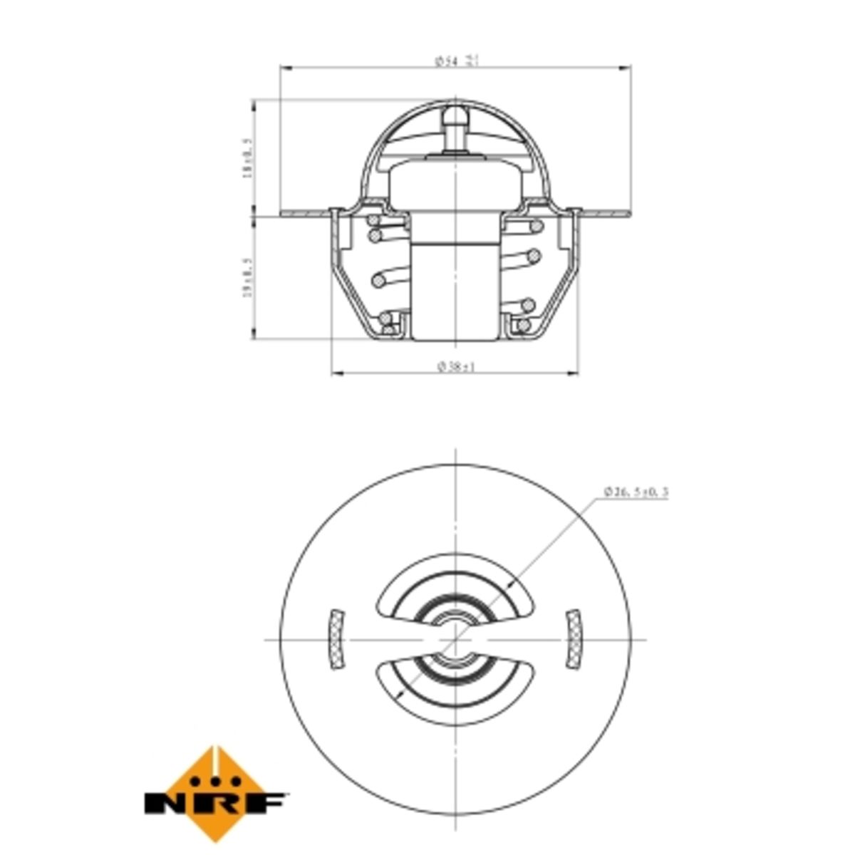 Nrf Thermostaat, koelvloeistof  725129