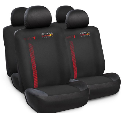 Red Bull Oracle 6-delige stoelhoezenset Pro Zwart/Rood
