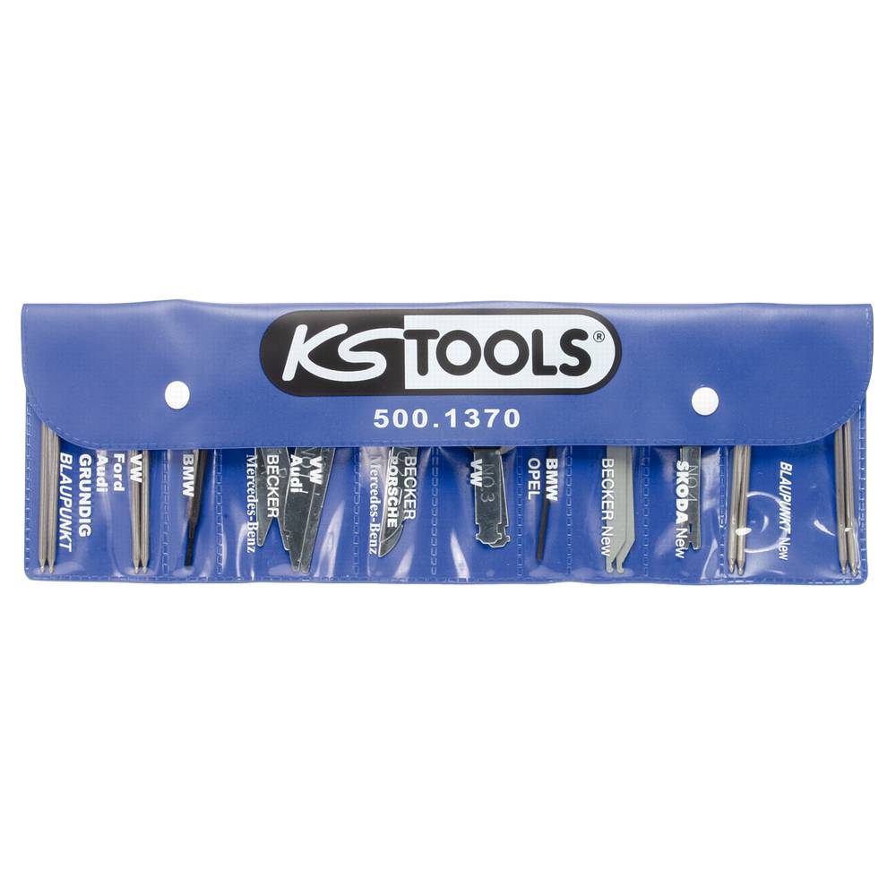 KS Tools 500.1370 Radio-/navigatiesysteem demontage en montageset, 18-delig
