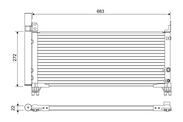 Lexus Condensor, airconditioning
