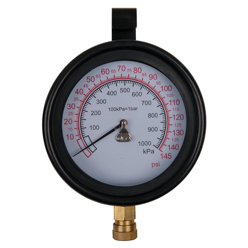 KS Tools 150.2326 Manometer Ø 100,0 mm, 0 - 10 bar met 1/4 snelkoppeling