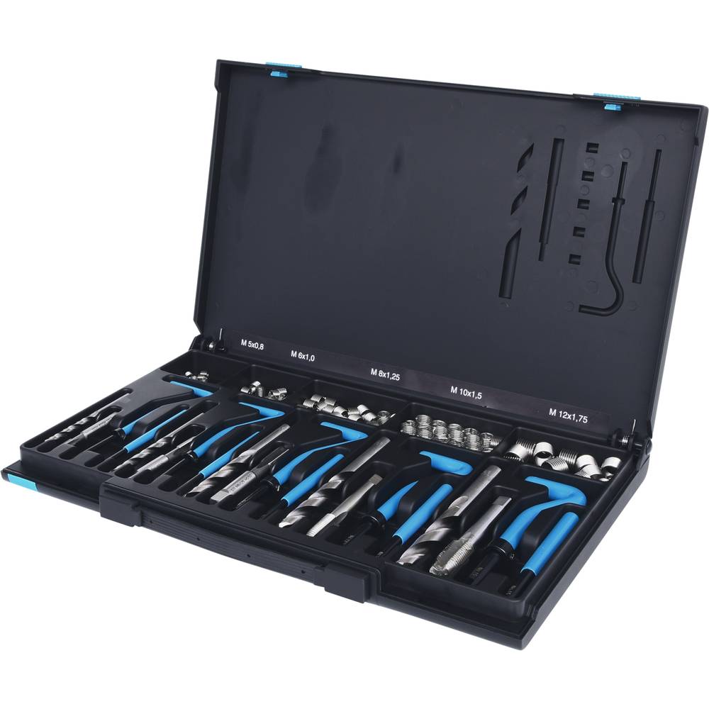 KS Tools 150.6150 Nirostaal schroefdraad-reparatieset M5-M12, 130-delig