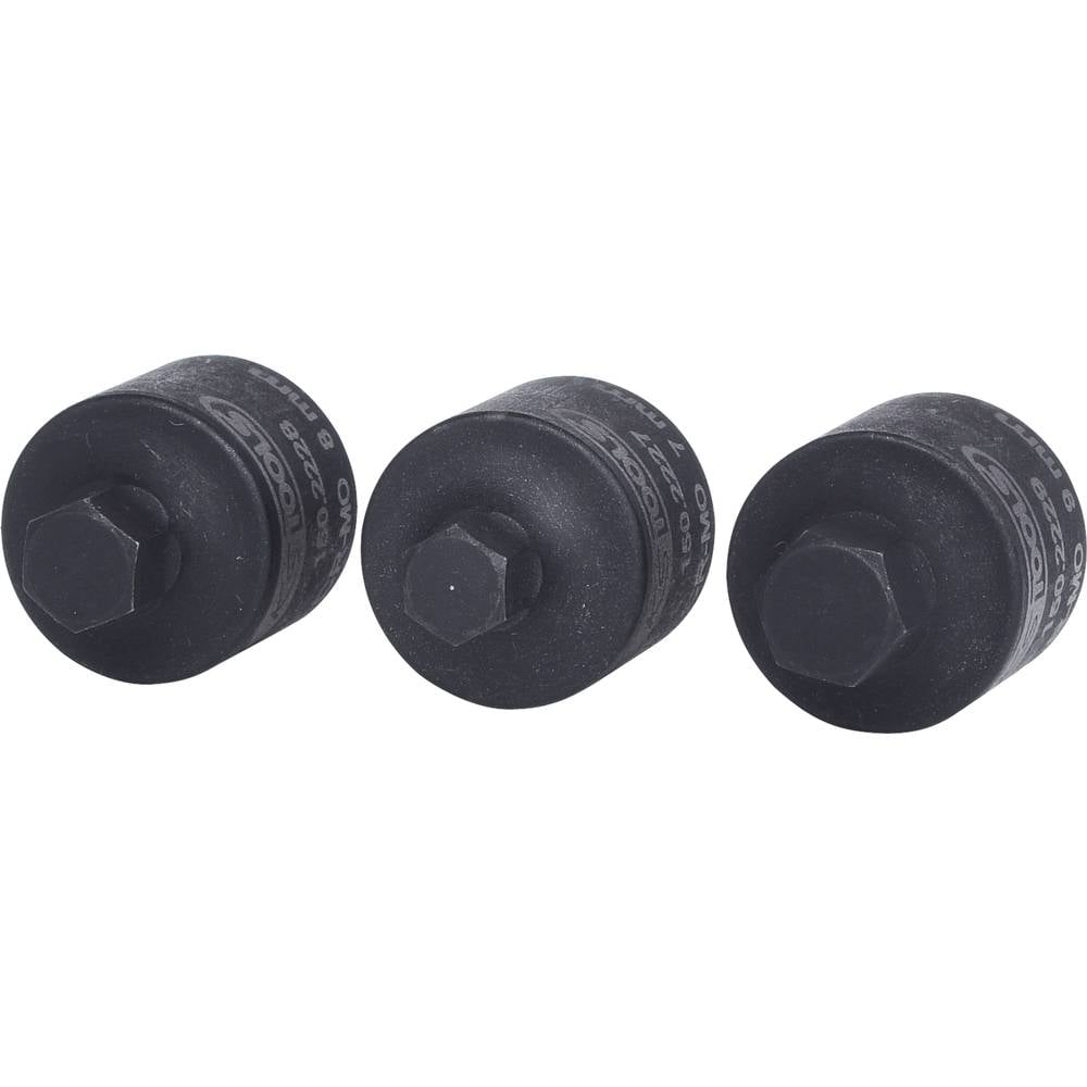 KS Tools 150.2225 3/8 remklauwdopset, 3-delig