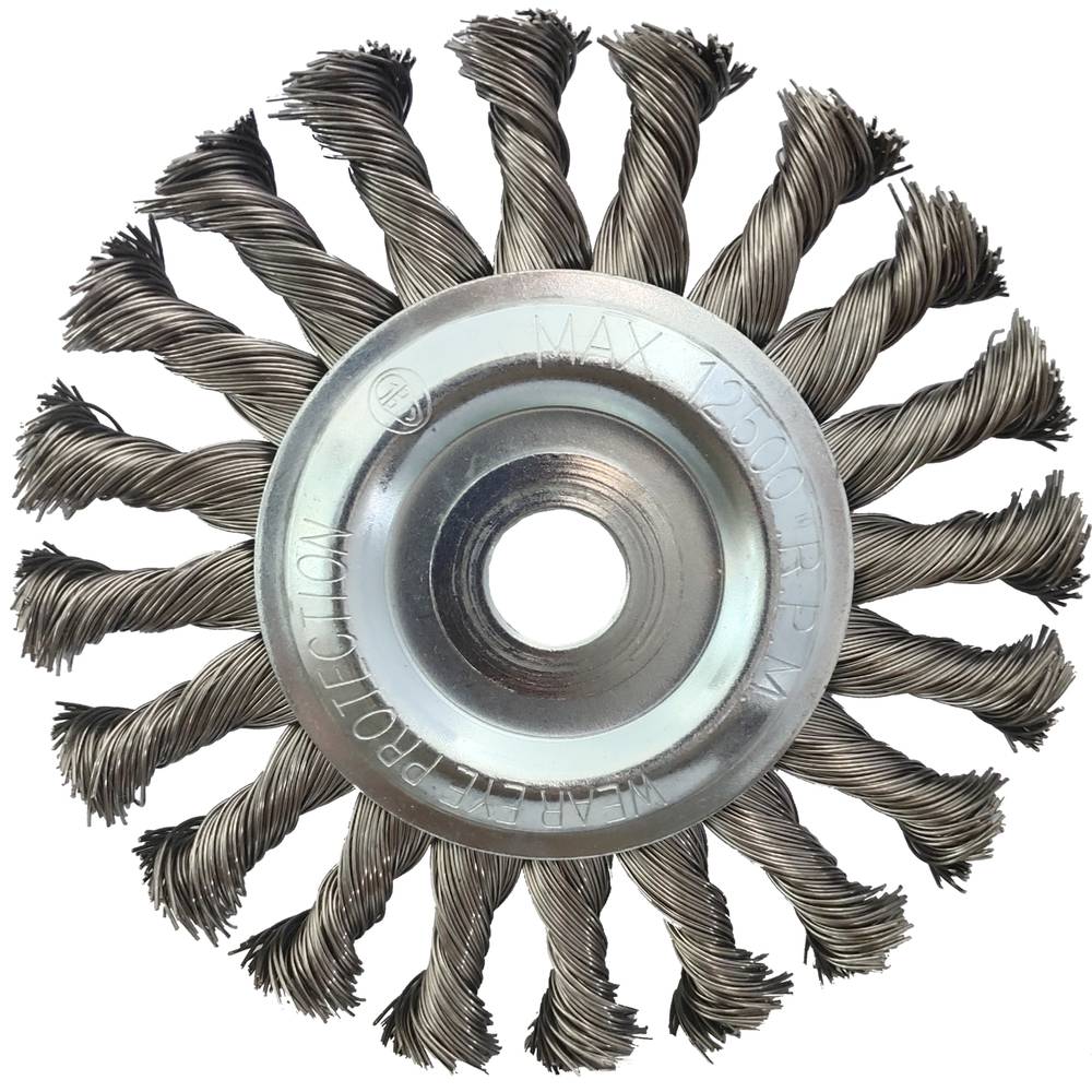 KS Tools 340.0047 Roestvrij stalen draadborstel 0,5 mm, Ø 125 mm