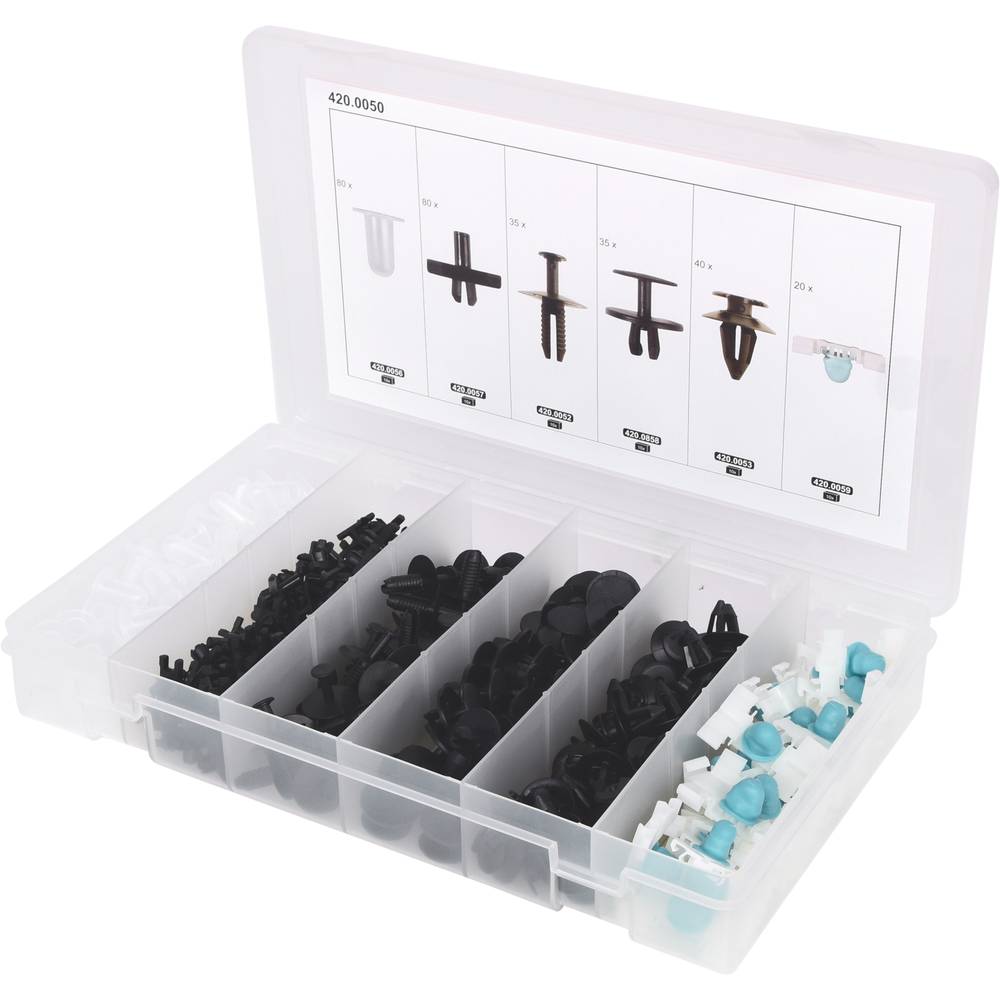 KS Tools 420.0050 Bevestigingsset clip voor BMW, 290-delig