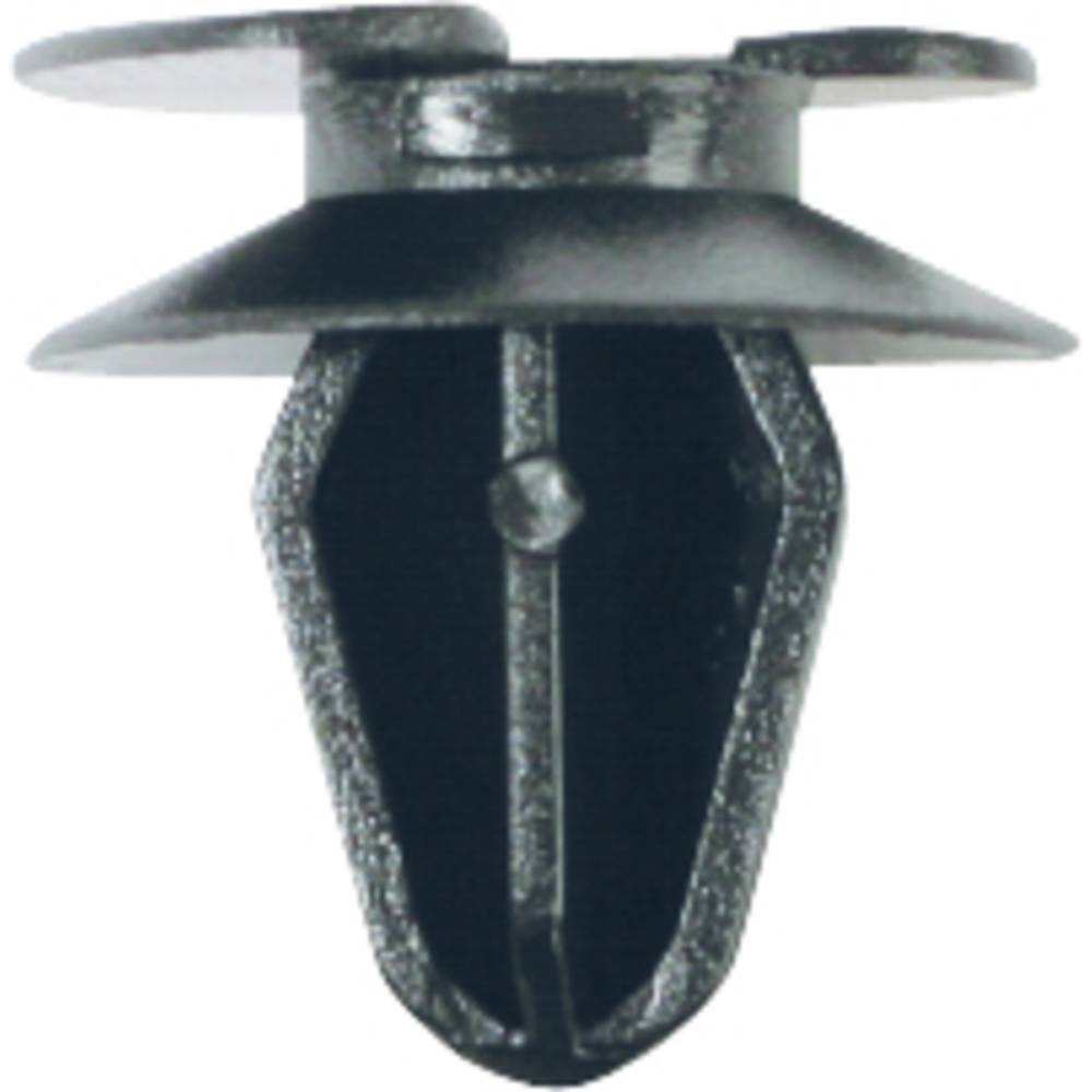 KS Tools 420.1605 Verbindingsclip, zwart voor Opel, verpakking van 10 stuks