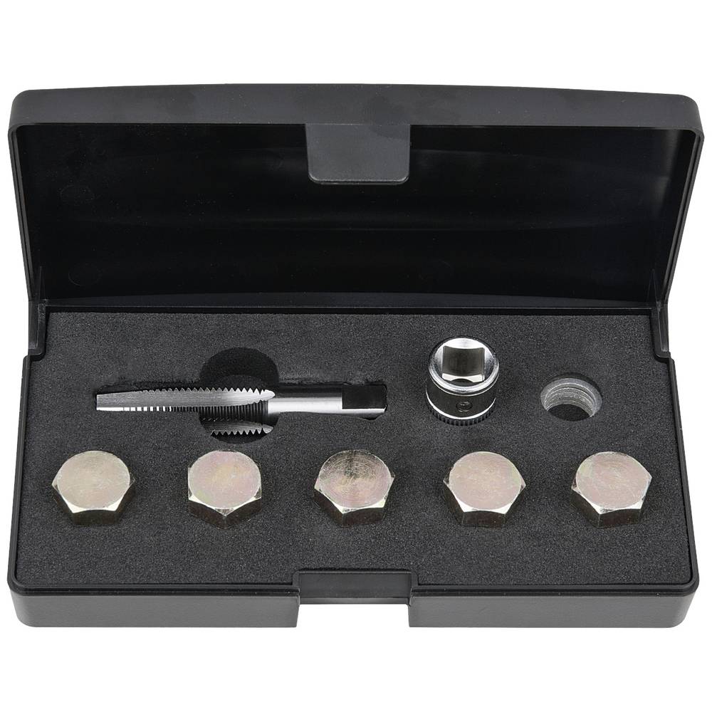 KS Tools 1504915 Olieaftapschroef-schroefdraadreparatieset, 12-delig M12 x 1,5