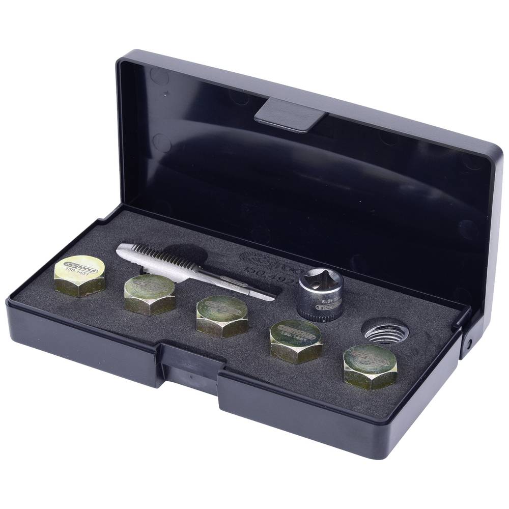 KS Tools 1504925 Olieaftapschroef-schroefdraadreparatieset, 12-delig M15 x 1,5