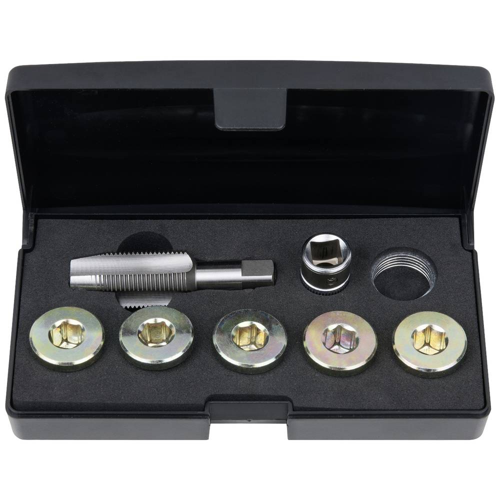KS Tools 1504940 Olieaftapschroef-schroefdraadreparatieset, 12-delig M20 x 1,5