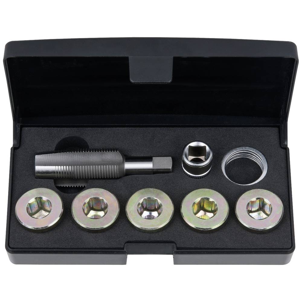 KS Tools 1504945 Olieaftapschroef-schroefdraadreparatieset, 12-delig M22 x 1,5