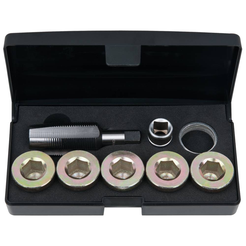 KS Tools 1504950 Olieaftapschroef-schroefdraadreparatieset, 12-delig M24 x 1,5
