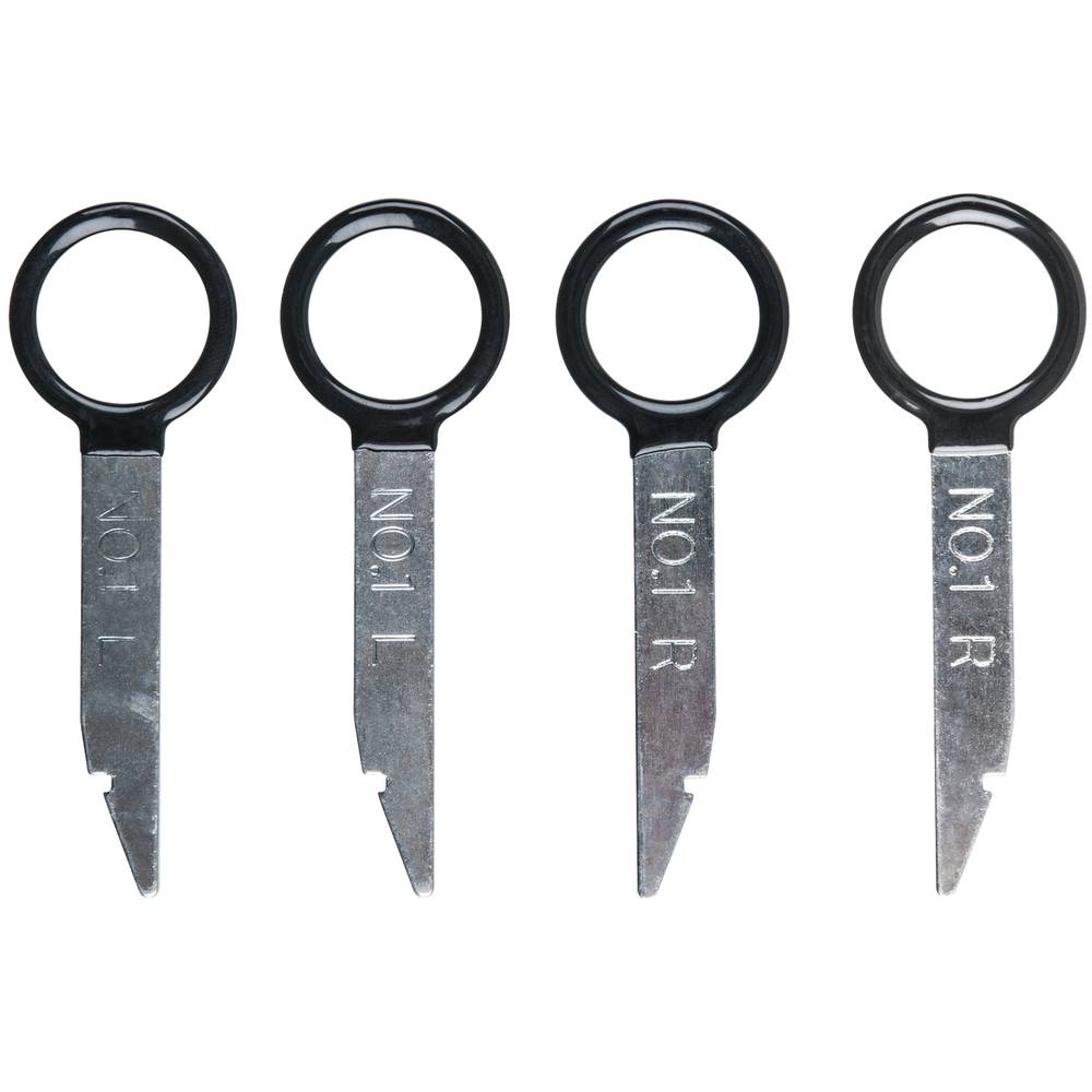 KS Tools 500.1373 Radio-/navigatieapparaat ontgrendelingsgereedschap, 4-delig