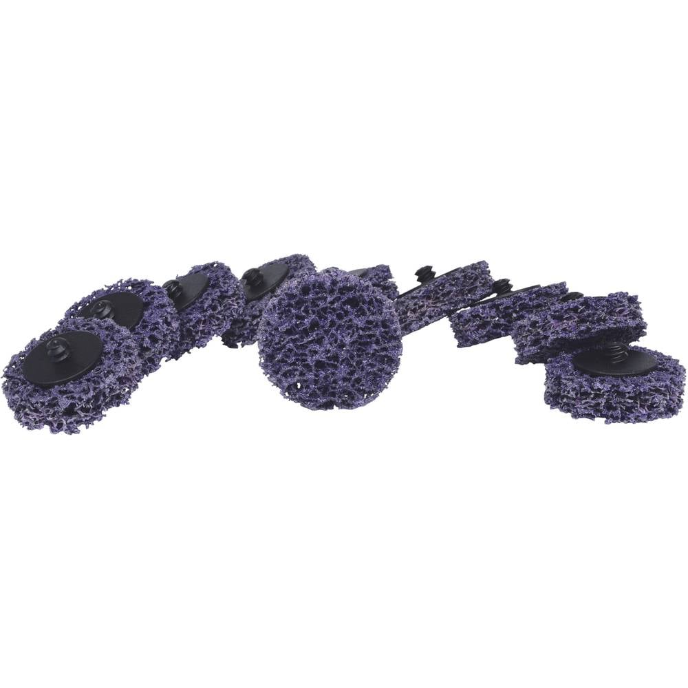 KS Tools 515.5086 Reserve schuurpads, Ø 50 mm, strip Rad lila, verpakking van 10 stuks