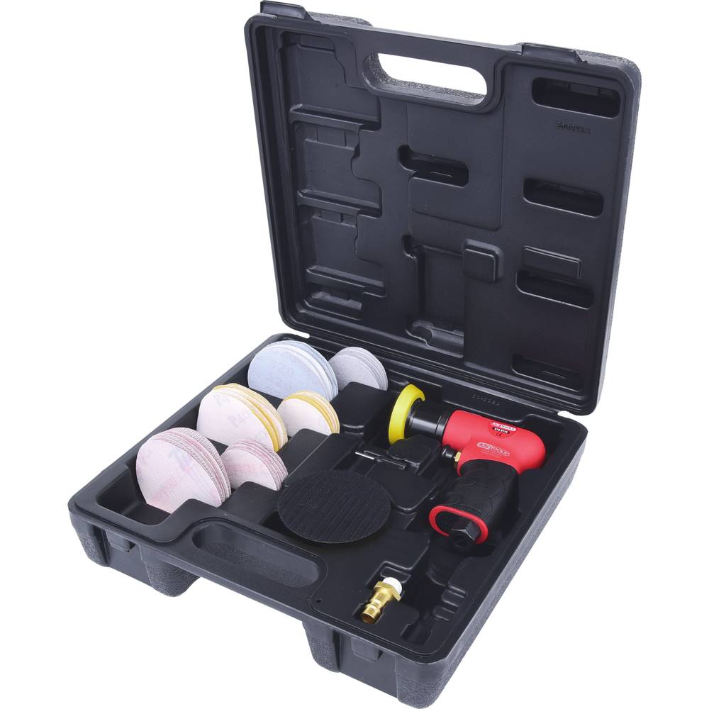 KS Tools 515.5110 Mini-perslucht-excenterslijper-set, 63-delig