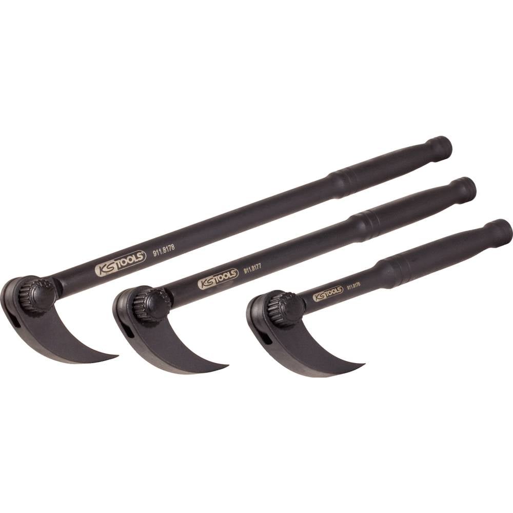 KS Tools 911.8175 Gewricht-rolkop-hendelijzer-set, 3-delig