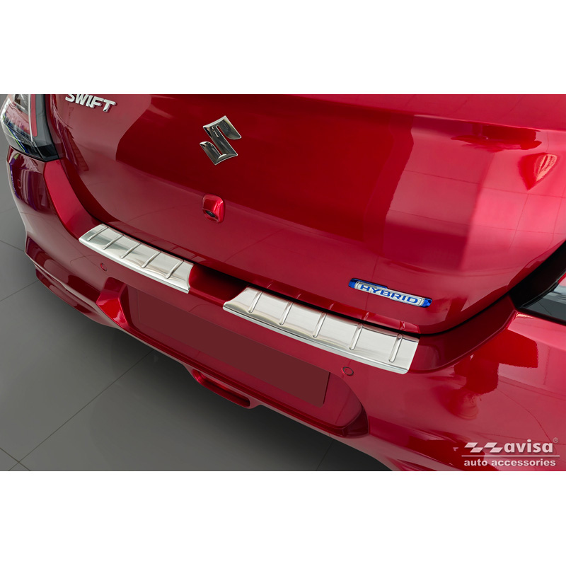 Suzuki RVS Achterbumperprotector passend voor  Swift VI 2024- 'Ribs'