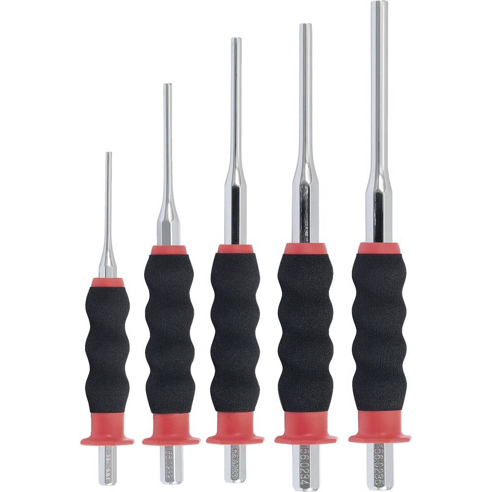 KS Tools 156.0230 Doordrijkset, CrMo, 5-delig cilindrisch